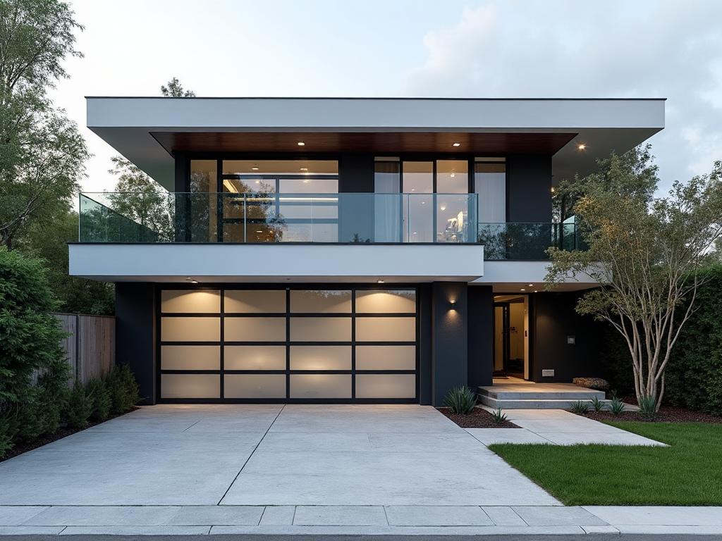 Modern Fiberglass Door - Salisbury Garage Doors project showcasing Contemporary fiberglass door installation